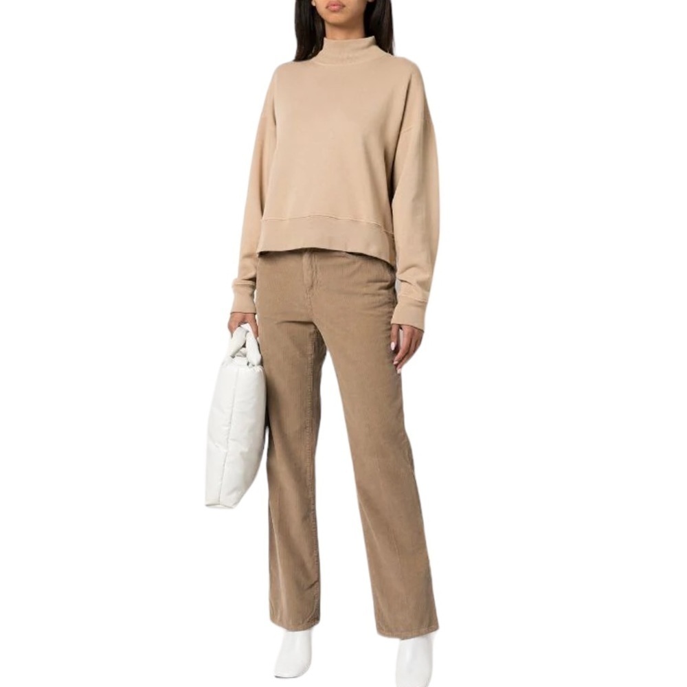 Re/Done 70s Loose Flare Corduroy Pant in Washed Khaki Size 29 New with Tags
